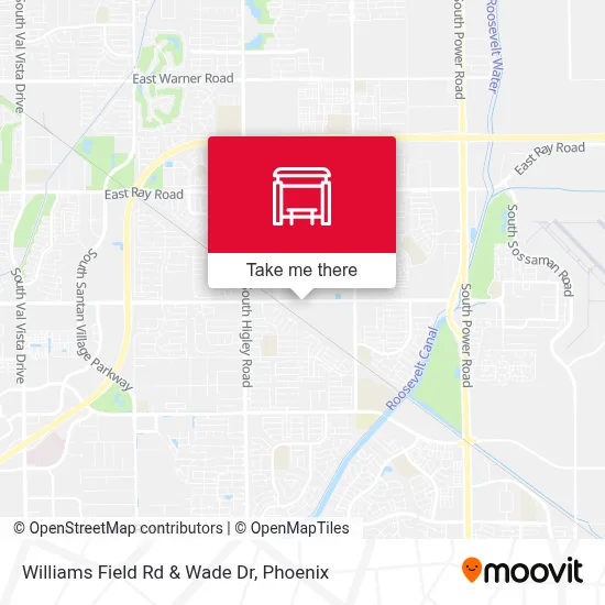 Williams Field Rd & Wade Dr map