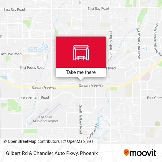 Gilbert Rd & Chandler Auto Pkwy map