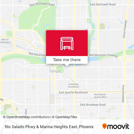 Mapa de Rio Salado Pkwy & Marina Heights East