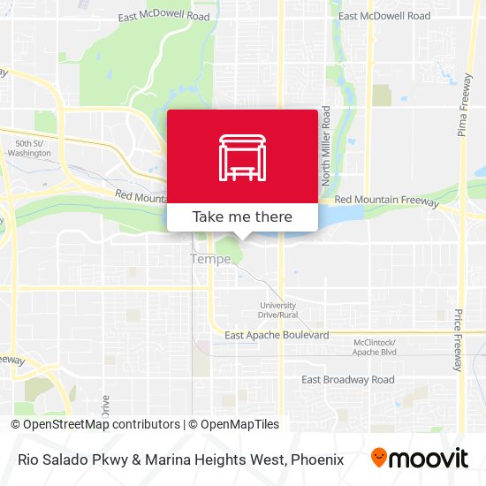 Rio Salado Pkwy & Marina Heights West map