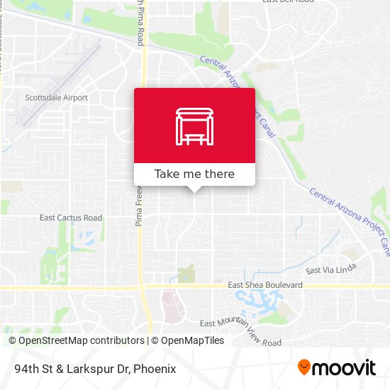 94th St & Larkspur Dr map