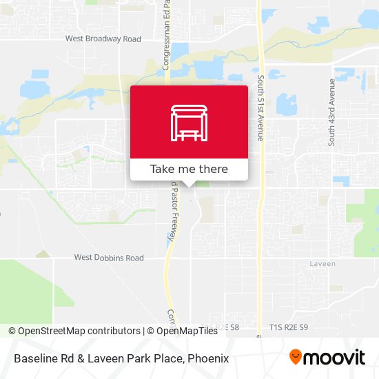 Baseline Rd & Laveen Park Place map