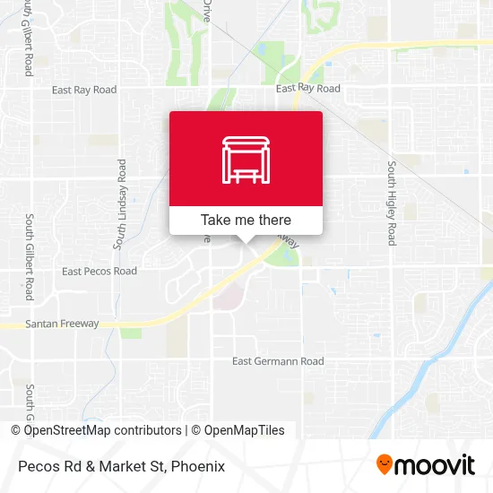 Pecos Rd & Market St map