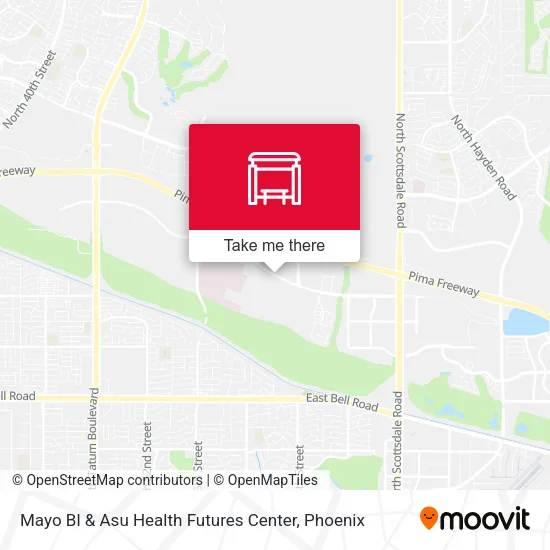 Mayo Bl & Asu Health Futures Center map