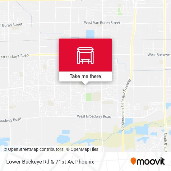 Lower Buckeye Rd & 71st Av map
