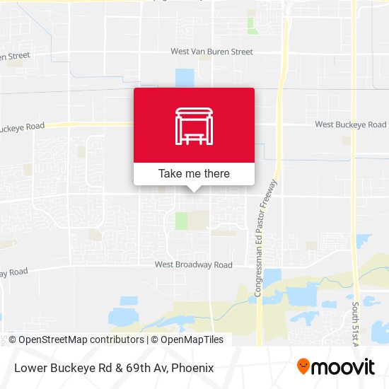 Lower Buckeye Rd & 69th Av map