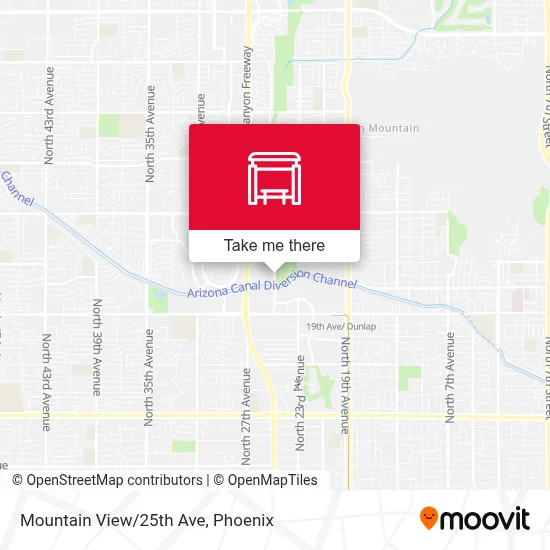 Mountain View/25th Ave map