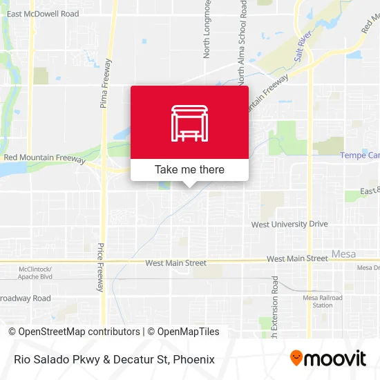 Rio Salado Pkwy & Decatur St map