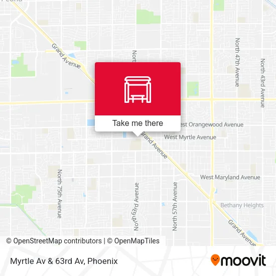 Myrtle Av & 63rd Av map