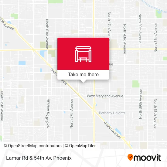 Lamar Rd & 54th Av map