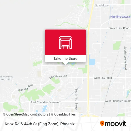 Knox Rd & 44th St (Flag Zone) map
