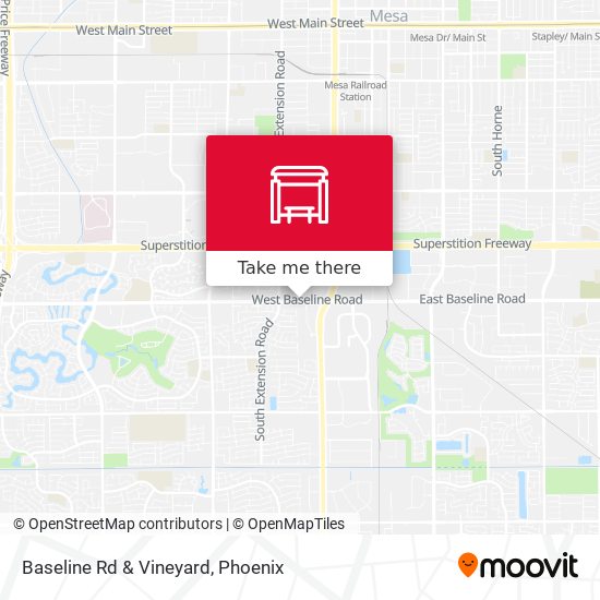 Baseline Rd & Vineyard map