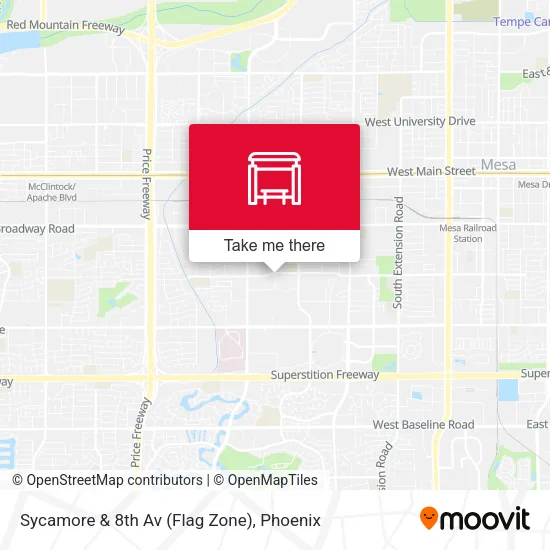 Sycamore & 8th Av (Flag Zone) map