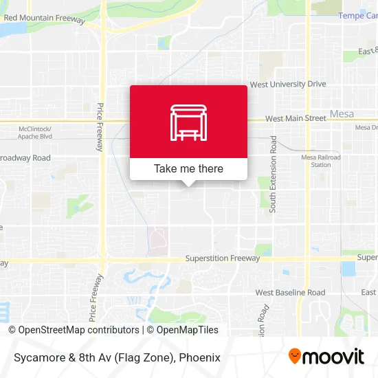 Sycamore & 8th Av (Flag Zone) map
