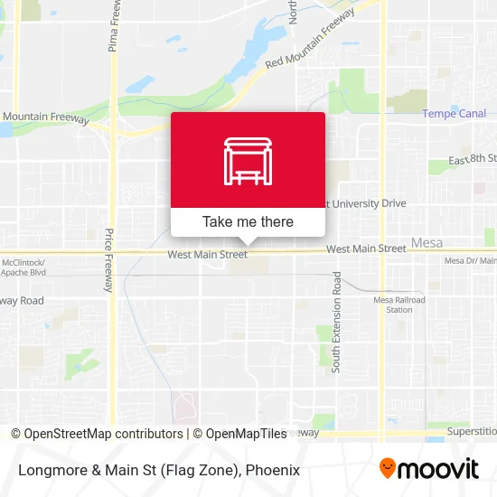Longmore & Main St (Flag Zone) map