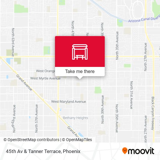 45th Av & Tanner Terrace map