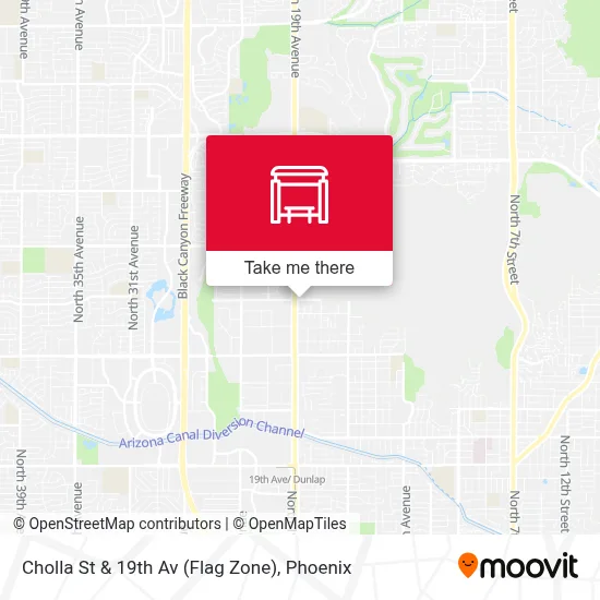 Cholla St & 19th Av (Flag Zone) map