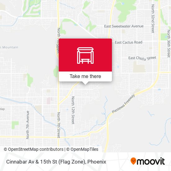 Cinnabar Av & 15th St (Flag Zone) map