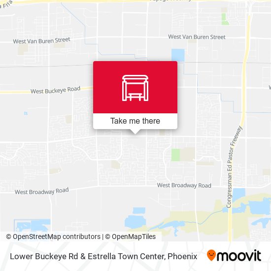 Mapa de Lower Buckeye Rd & Estrella Town Center