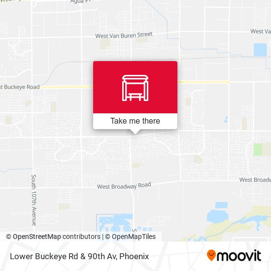 Lower Buckeye Rd & 90th Av map