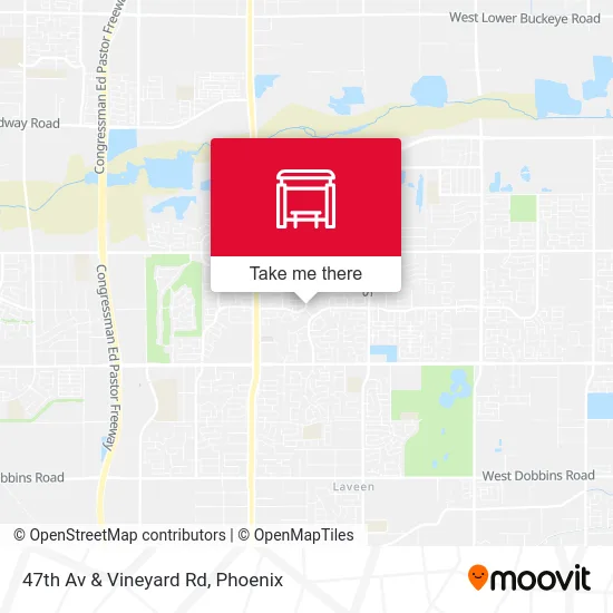 47th Av & Vineyard Rd map