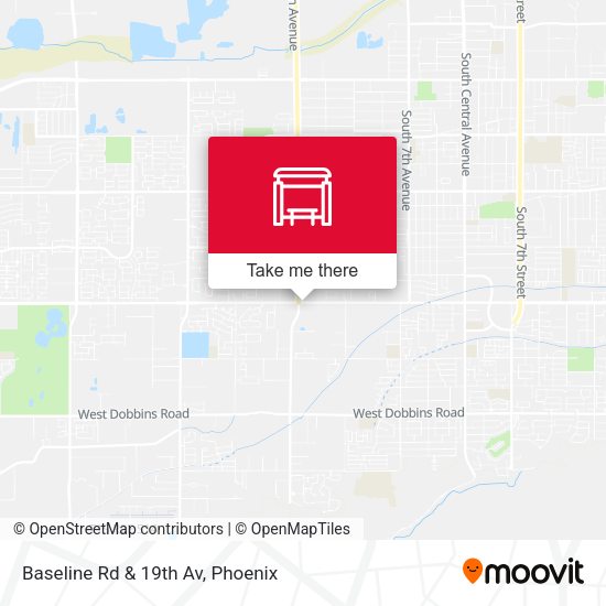 Baseline Rd & 19th Av map