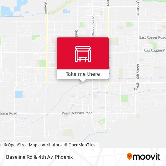 Mapa de Baseline Rd & 4th Av