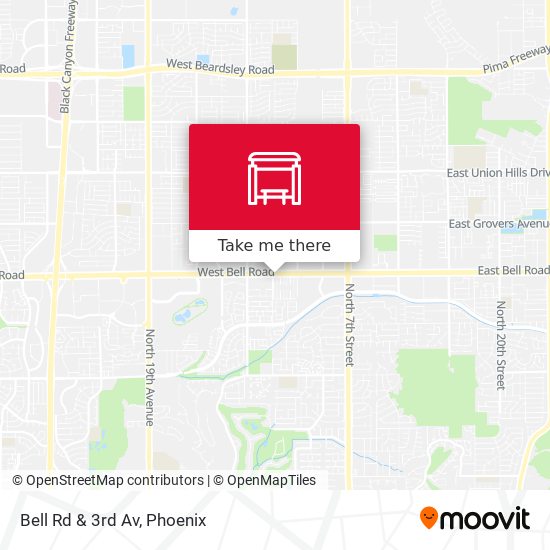 Bell Rd & 3rd Av map