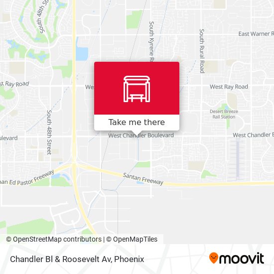 Chandler Bl & Roosevelt Av map