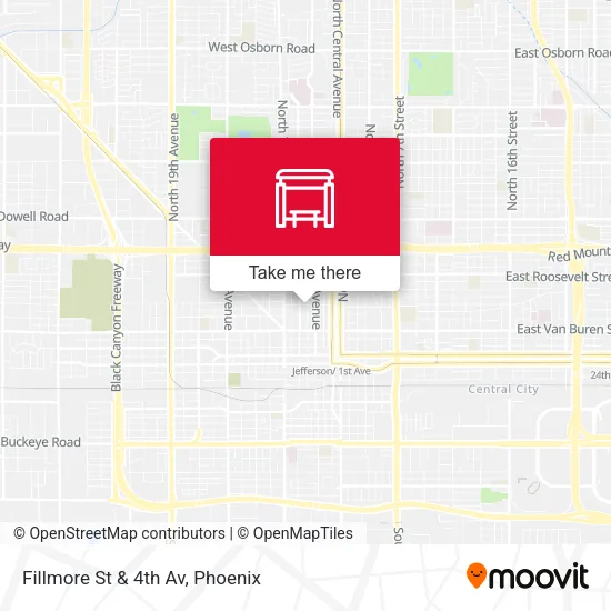 Fillmore St & 4th Av map