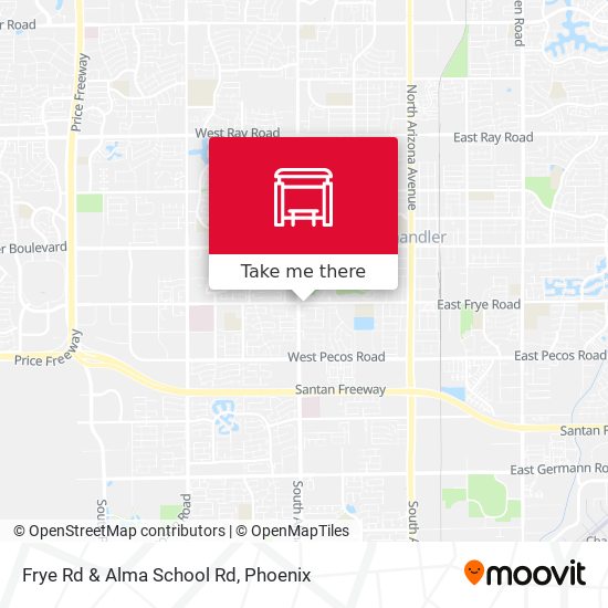 Frye Rd & Alma School Rd map