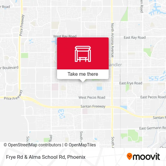 Frye Rd & Alma School Rd map