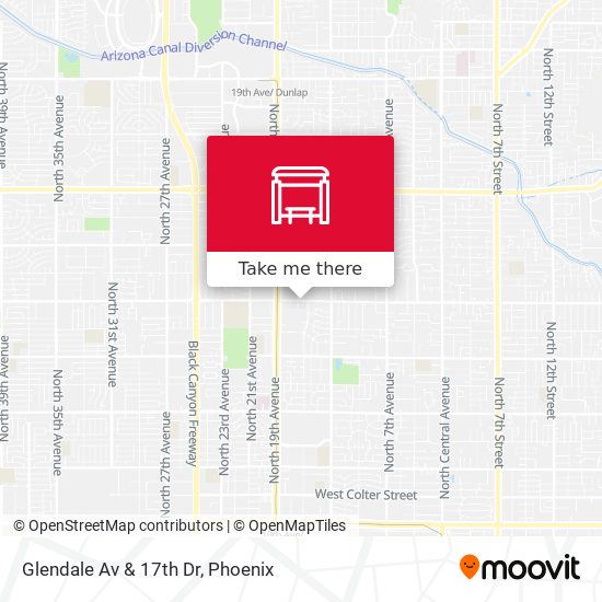 Mapa de Glendale Av & 17th Dr
