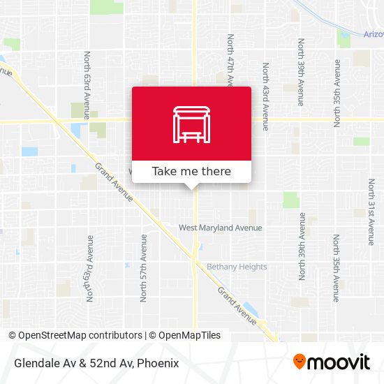 Glendale Av & 52nd Av map