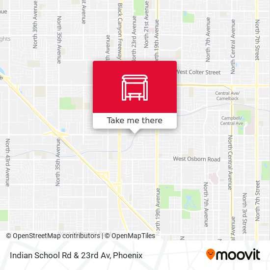 Mapa de Indian School Rd & 23rd Av