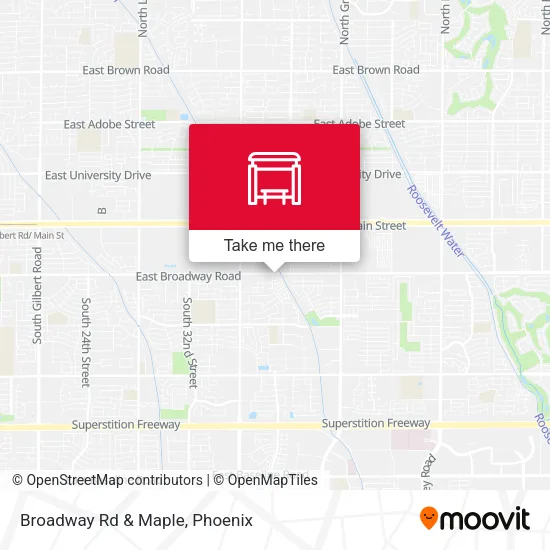 Broadway Rd & Maple map