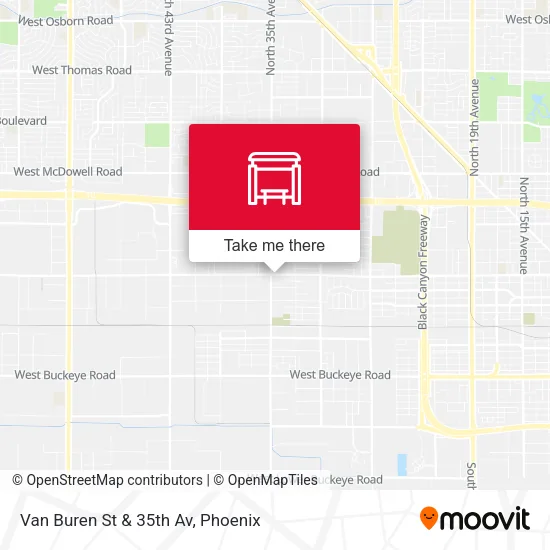 Mapa de Van Buren St & 35th Av
