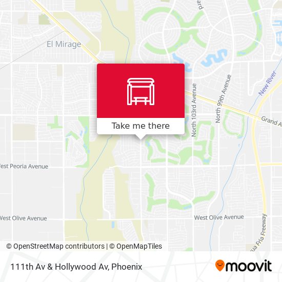 111th Av & Hollywood Av map