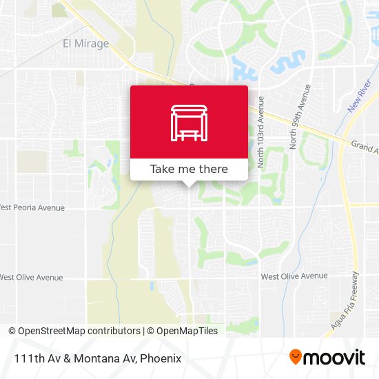 Mapa de 111th Av & Montana Av