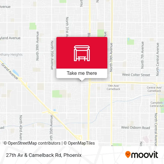 27th Av & Camelback Rd map