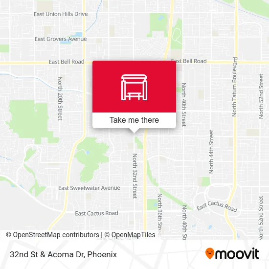 32nd St & Acoma Dr map