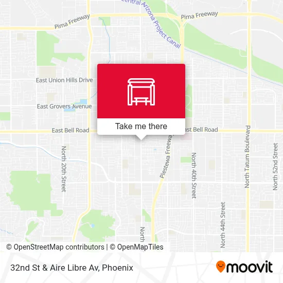 32nd St & Aire Libre Av map