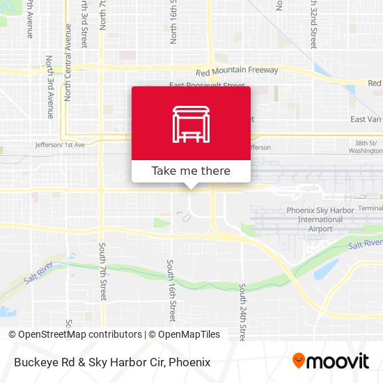 Buckeye Rd & Sky Harbor Cir map