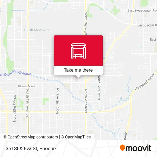 3rd St & Eva St map