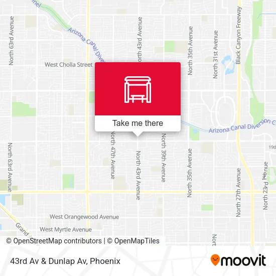 43rd Av & Dunlap Av map