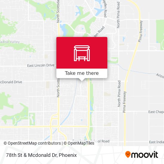 78th St & Mcdonald Dr map