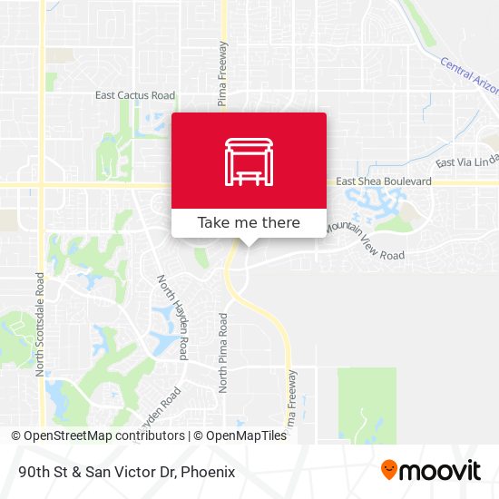 Mapa de 90th St & San Victor Dr