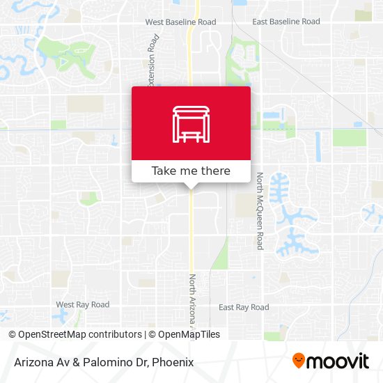 Mapa de Arizona Av & Palomino Dr
