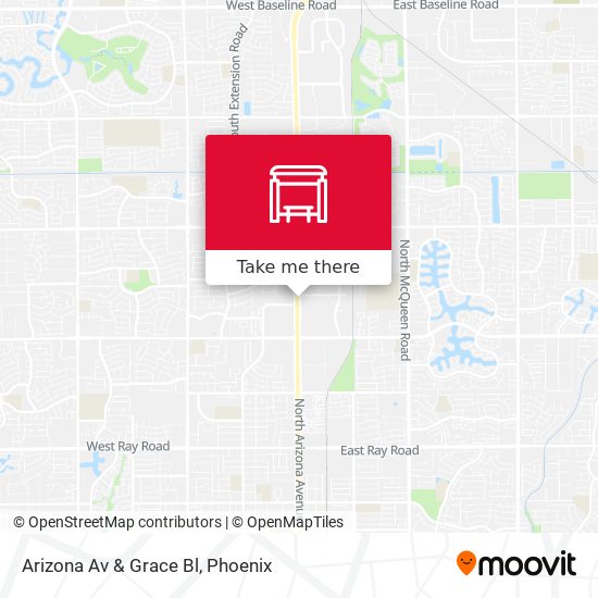Mapa de Arizona Av & Grace Bl