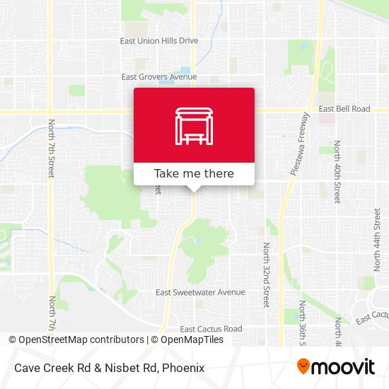 Mapa de Cave Creek Rd & Nisbet Rd